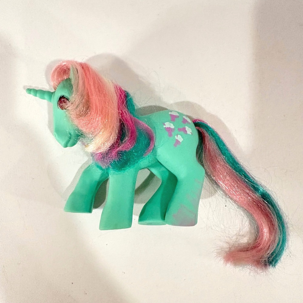 Hasbro MLP My Little Pony G1 Fizzy Twinkle Eye Unicorn Teal Pink Soda 1985
